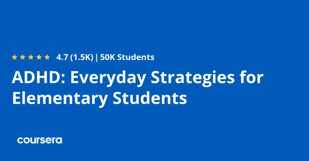 ADHD: Everyday Strategies for Elementary Students
