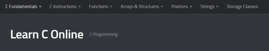 LEARN C ONLINE
